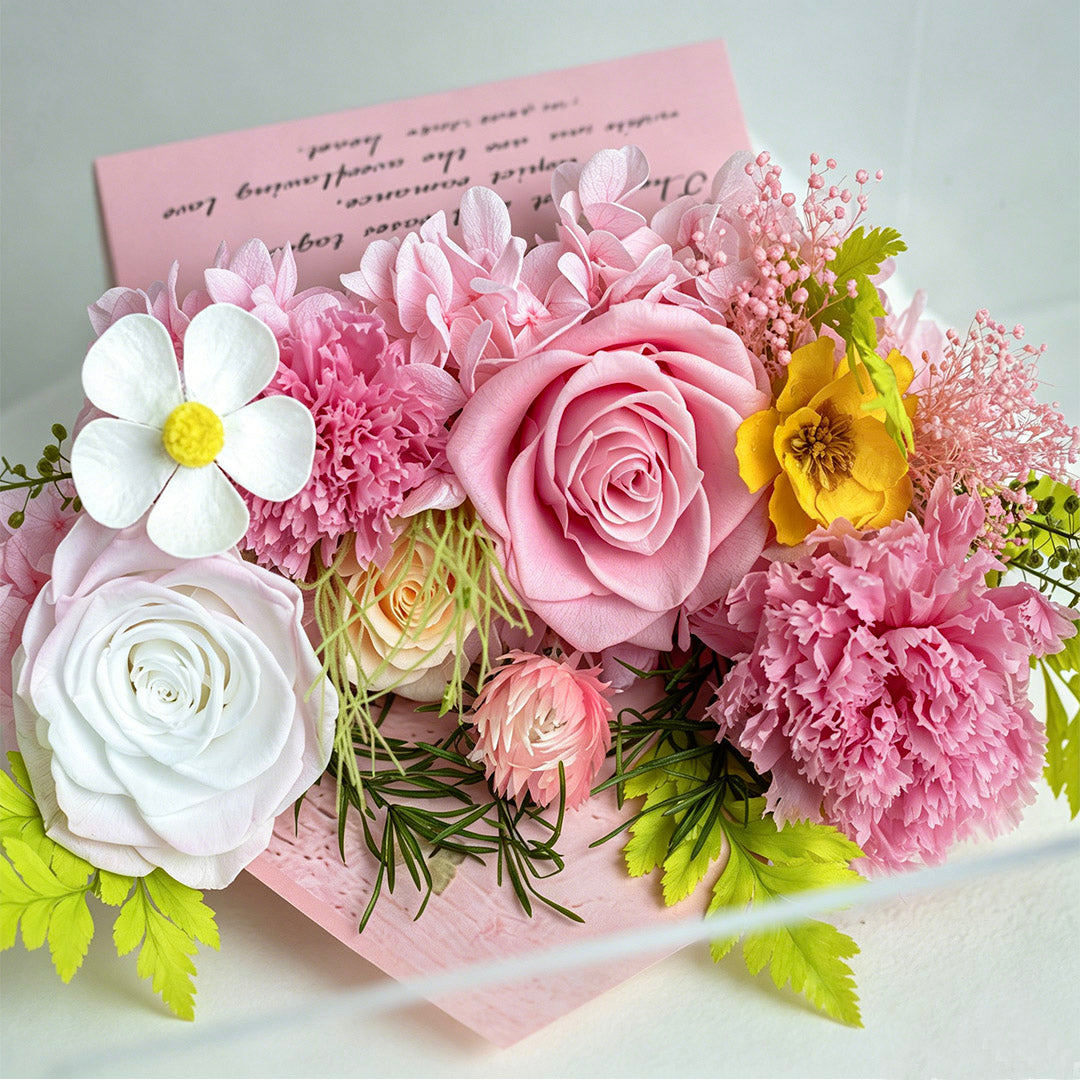 The Letter of Love: Preserved Flower Envelope Box