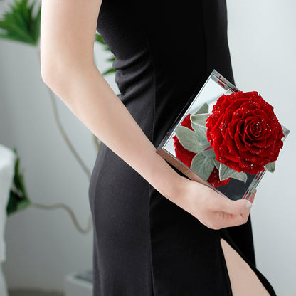 The Single Large Mirror Rose-Acrylic Promise