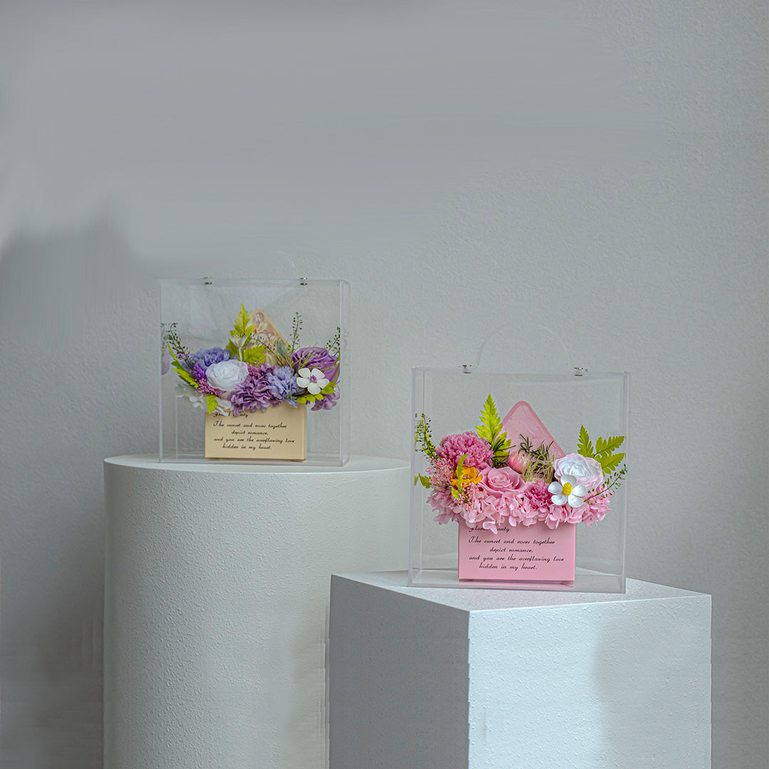 The Letter of Love: Preserved Flower Envelope Box