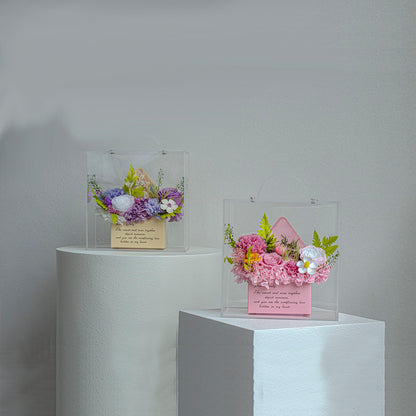 The Letter of Love: Preserved Flower Envelope Box