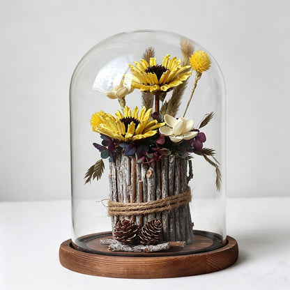 Rustic Woodland Glass Dome