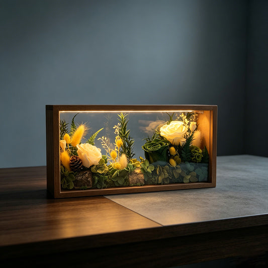 Illuminated Woodland Shadow Box