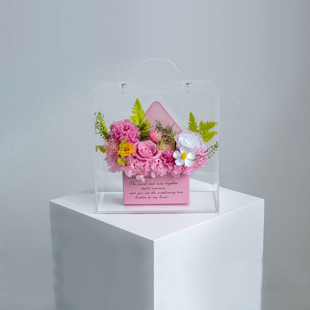The Letter of Love: Preserved Flower Envelope Box