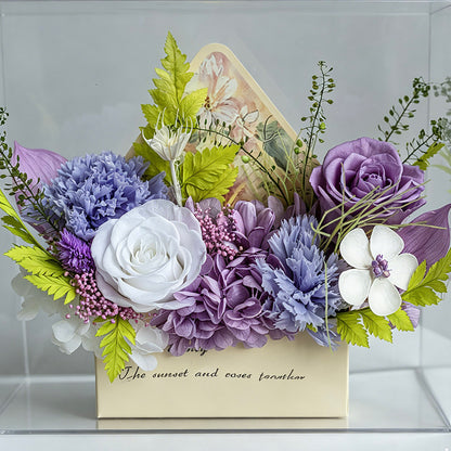 The Letter of Love: Preserved Flower Envelope Box