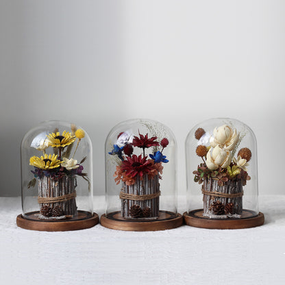 Rustic Woodland Glass Dome