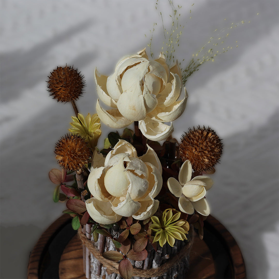 Rustic Woodland Glass Dome